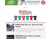 Tablet Screenshot of bikingtoronto.com